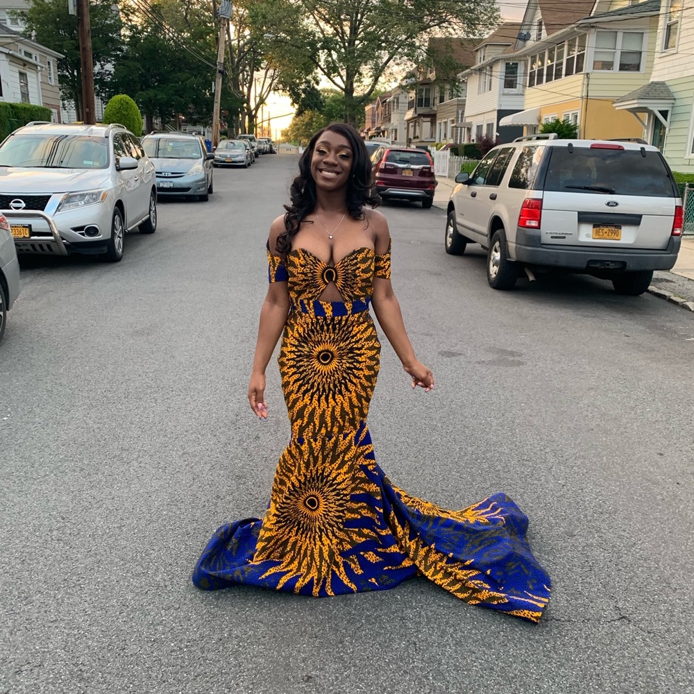 African Print Prom Dress
